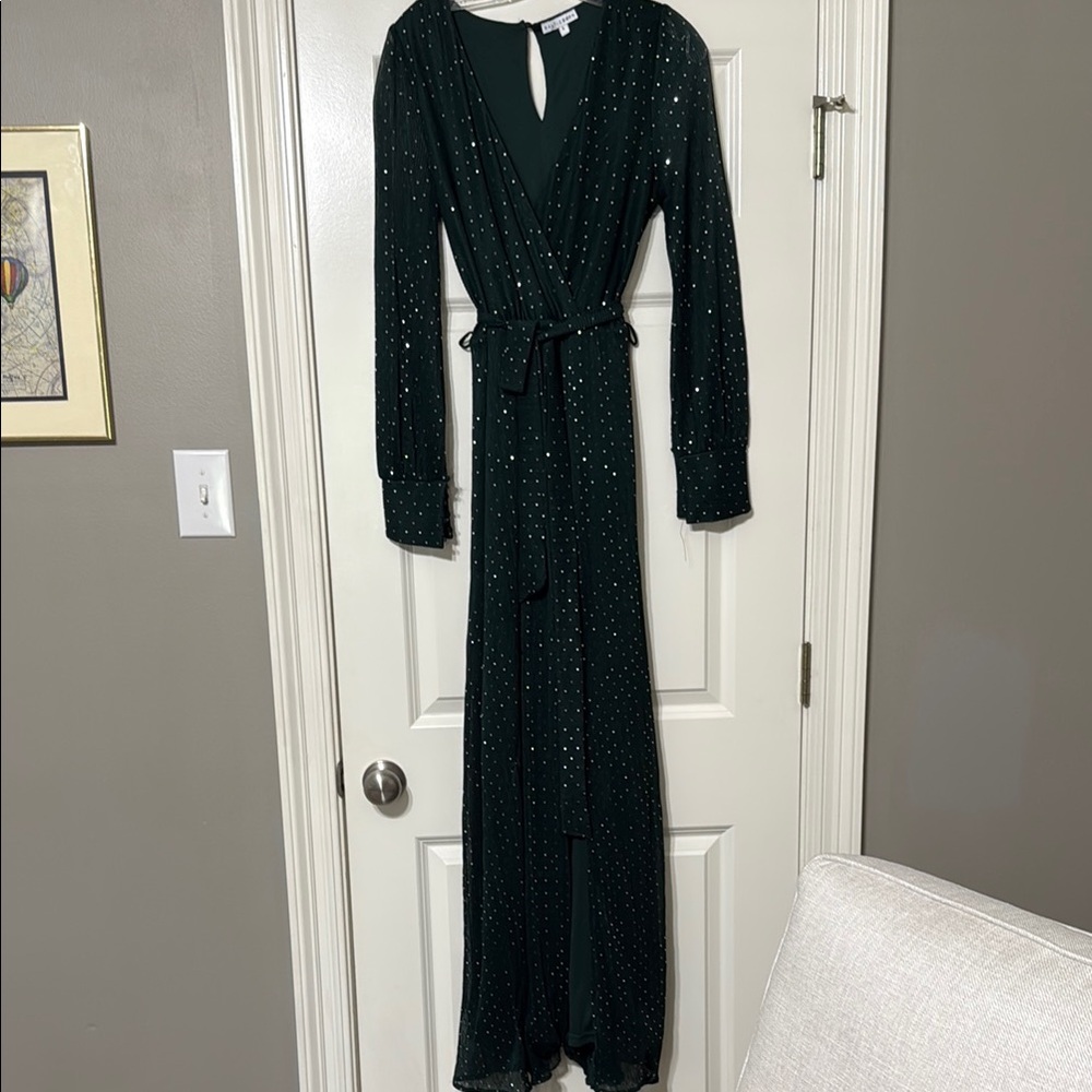 Elegant Green Maxi Dress